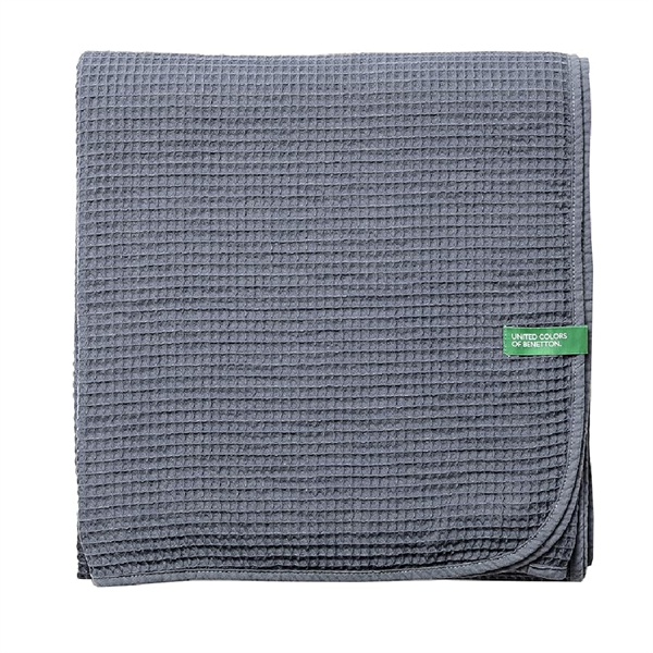 Benetton Neutral Blanket 140x190cm Dark Grey